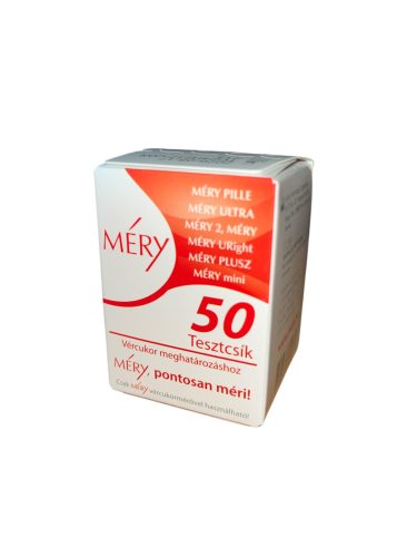 Méry vércukormérő tesztcsík (50db/doboz)