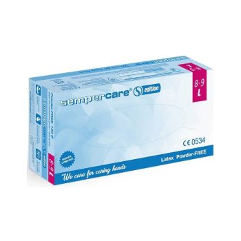   Semper vizsgálókesztyű Latex púdermentes (100 db S, M, L) (90 db XL)